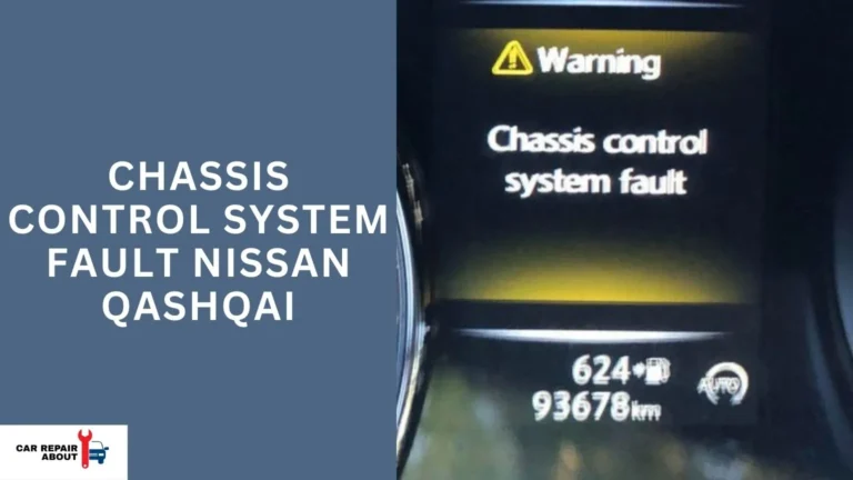 Chassis Control System Fault Nissan Qashqai